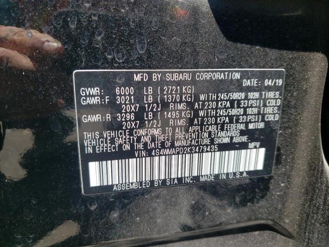 Photo 14 from auction – 2019 SUBARU ASCENT LIM with VIN 4S4WMAPD2K3479435