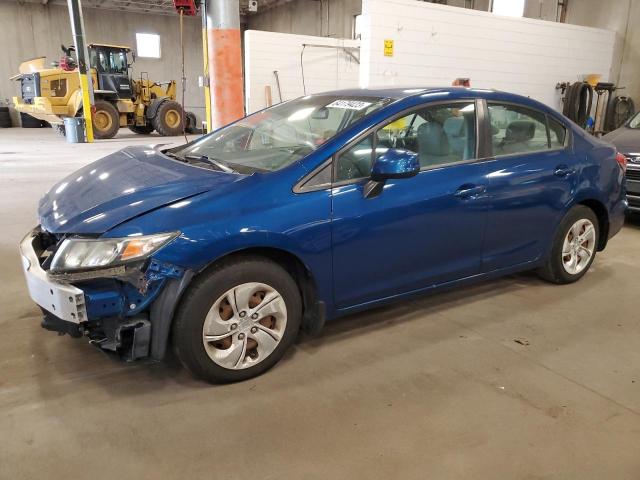 HONDA CIVIC LX 2013 with VIN 2HGFB2F57DH588579 - Photo from auction