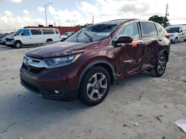 HONDA CR-V EX 2017 with VIN 7FARW1H54HE015632 - Photo from auction