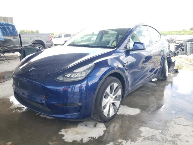 TESLA MODEL Y 2021 z numerem VIN 5YJYGDEE0MF246872 - Zdjęcie z aukcji