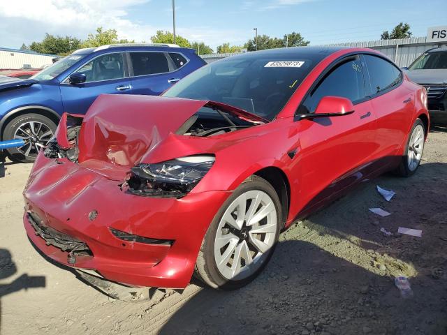 TESLA MODEL 3 2021 с VIN 5YJ3E1EA1MF084469 - Снимка от търг