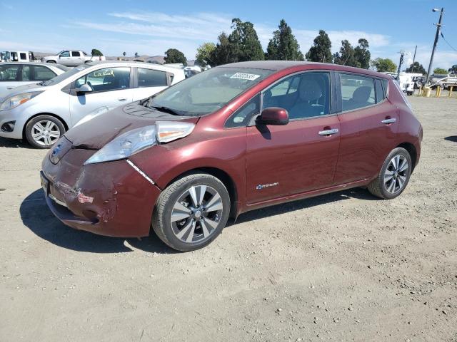 NISSAN LEAF SV 2016 with VIN 1N4BZ0CP4GC301912 - Photo from auction