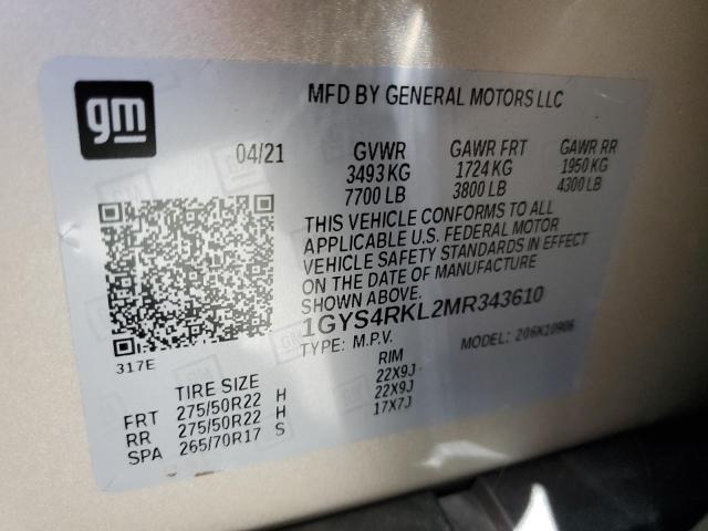 Photo 14 from auction – 2021 CADILLAC ESCALADE E with VIN 1GYS4RKL2MR343610