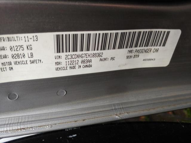 Photo 10 from auction – 2014 DODGE CHARGER SX with VIN 2C3CDXHG7EH189362