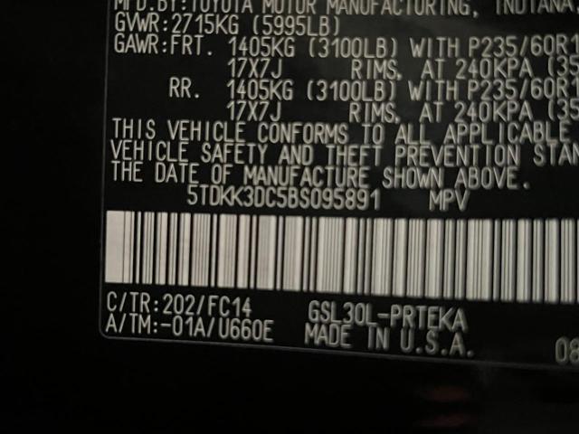 Photo 10 from auction – 2011 TOYOTA SIENNA LE with VIN 5TDKK3DC5BS095891