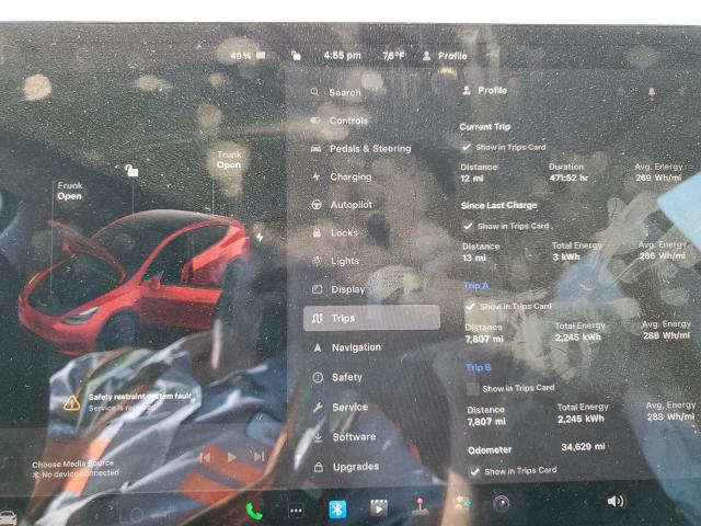Снимка 9 от търг – 2022 TESLA MODEL Y с VIN 7SAYGDEE0NF387171