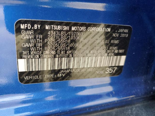 Photo 14 from auction – 2020 MITSUBISHI OUTLANDER with VIN JA4AP4AU3LU015687