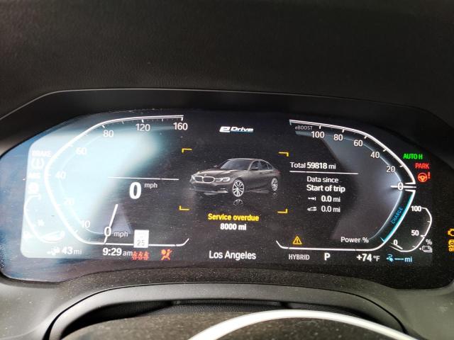 Photo 9 from auction – 2021 BMW 330E with VIN 3MW5P7J03M8C17625