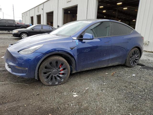 TESLA MODEL Y 2022 with VIN 7SAYGDEF5NF573121 - Photo from auction
