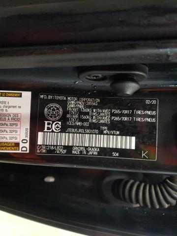 Photo 14 from auction – 2020 TOYOTA 4RUNNER SR with VIN JTEBU5JR0L5801070