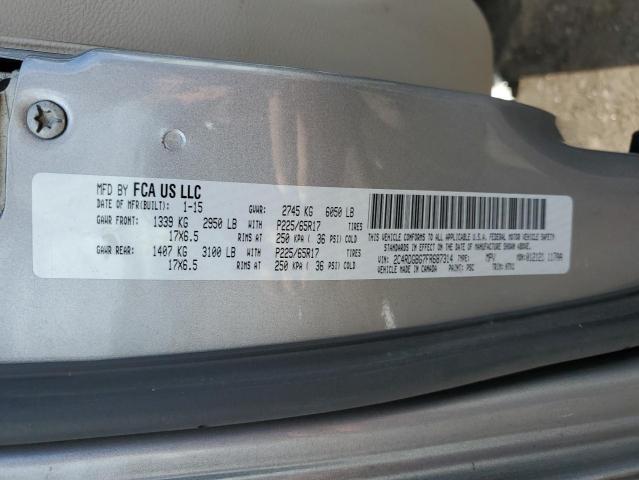 Photo 14 from auction – 2015 DODGE GRAND CARA with VIN 2C4RDGBG7FR687314