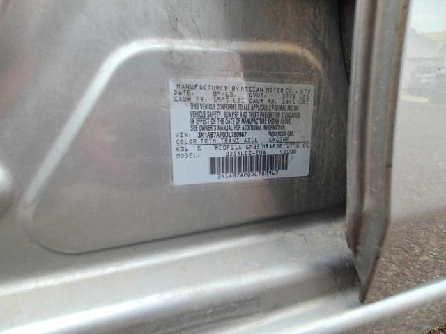 Photo 10 from auction – 2013 NISSAN SENTRA S with VIN 3N1AB7AP0DL780967