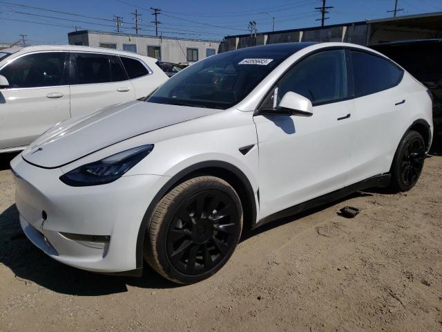 TESLA MODEL Y 2022 with VIN 7SAYGDEE9NF444225 - Photo from auction