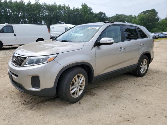 KIA SORENTO LX 2015 with VIN 5XYKTCA63FG614788 - Photo from auction