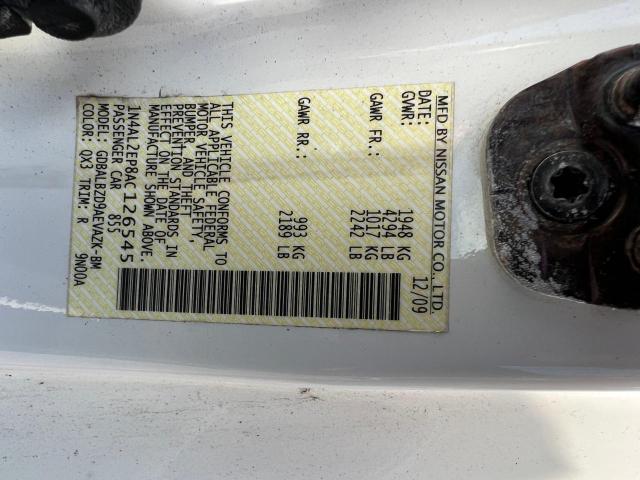 Photo 10 from auction – 2010 NISSAN ALTIMA S with VIN 1N4AL2EP8AC126545