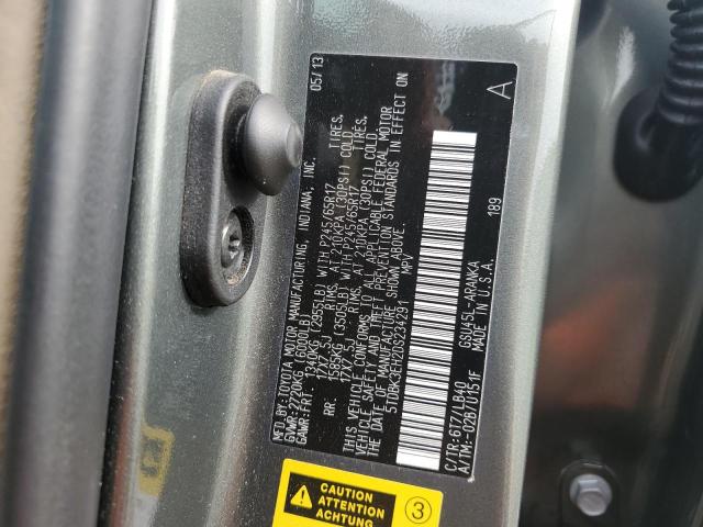 Photo 14 from auction – 2013 TOYOTA HIGHLANDER with VIN 5TDBK3EH2DS234291