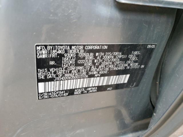 Zdjęcie 14 z aukcji – 2005 TOYOTA RAV4 z VIN JTEHD20V350073106