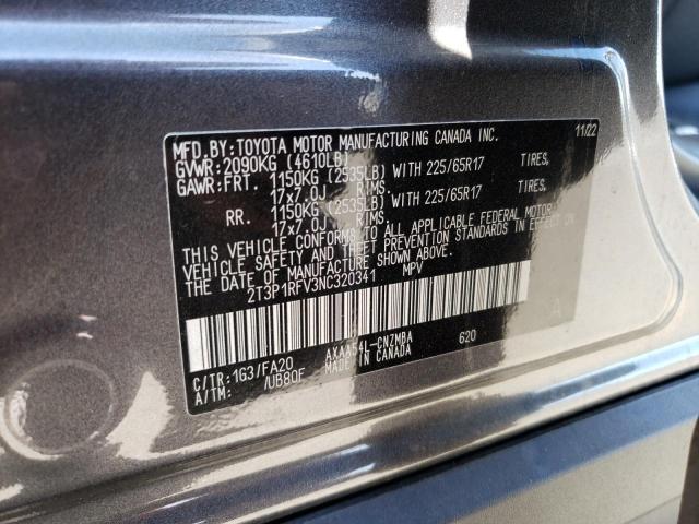 Photo 14 from auction – 2022 TOYOTA RAV4 XLE with VIN 2T3P1RFV3NC320341
