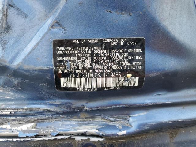 Photo 14 from auction – 2018 SUBARU CROSSTREK with VIN JF2GTACC6JH219485