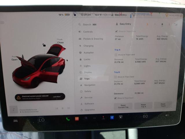 Photo 9 from auction – 2022 TESLA MODEL Y with VIN 7SAYGDEF1NF438752