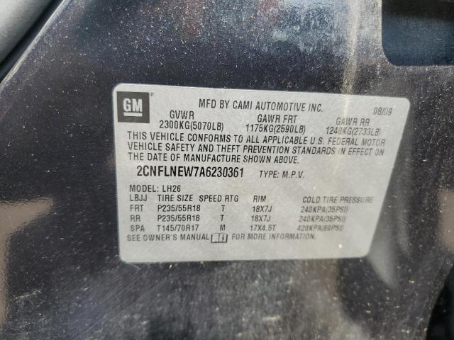 Photo 14 from auction – 2010 CHEVROLET EQUINOX LT with VIN 2CNFLNEW7A6230361