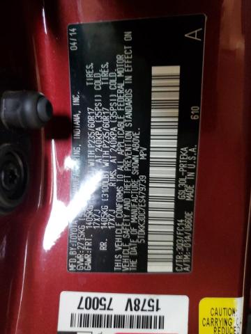 Photo 14 from auction – 2014 TOYOTA SIENNA LE with VIN 5TDKK3DC7ES479739