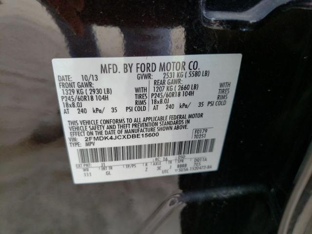 Photo 14 from auction – 2013 FORD EDGE SEL with VIN 2FMDK4JCXDBE15600