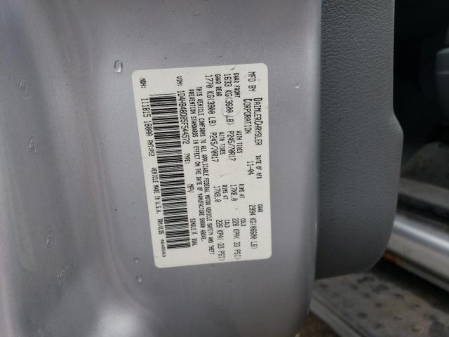 Photo 14 from auction – 2005 DODGE DURANGO SL with VIN 1D4HB48D85F544572