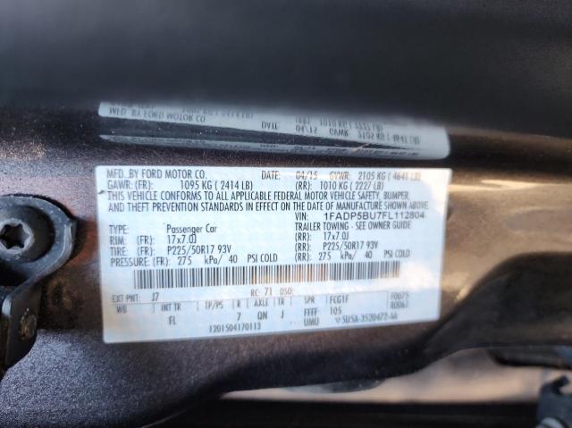 Photo 10 from auction – 2015 FORD C-MAX SEL with VIN 1FADP5BU7FL112804