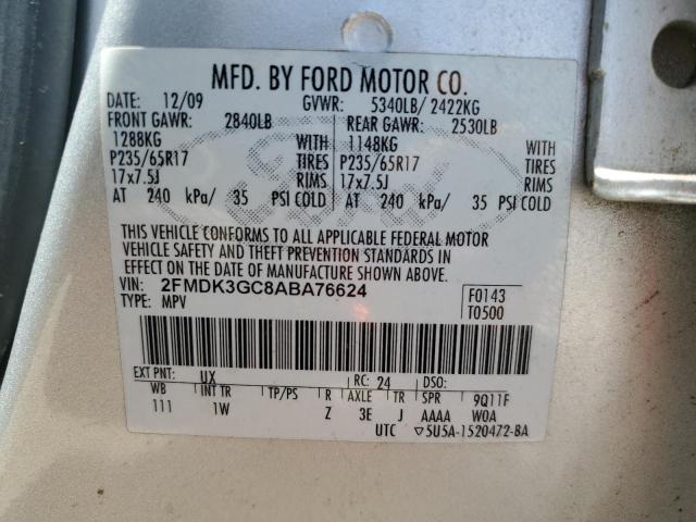 Photo 14 from auction – 2010 FORD EDGE SE with VIN 2FMDK3GC8ABA76624
