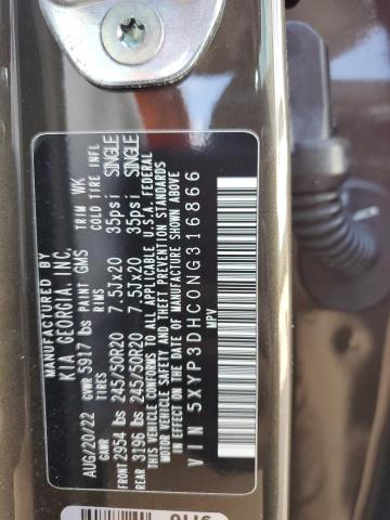 Photo 14 from auction – 2022 KIA TELLURIDE with VIN 5XYP3DHC0NG316866