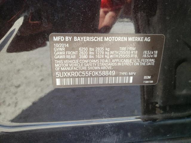 Photo 14 from auction – 2015 BMW X5 XDRIVE3 with VIN 5UXKR0C55F0K58849