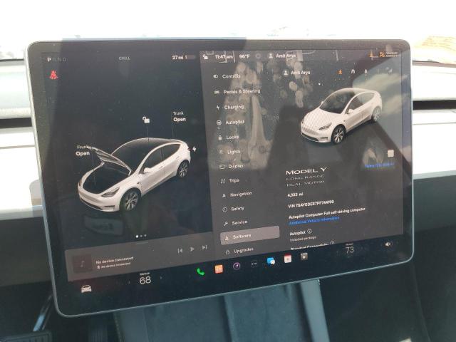 Photo 9 from auction – 2023 TESLA MODEL Y with VIN 7SAYGDEE7PF744199