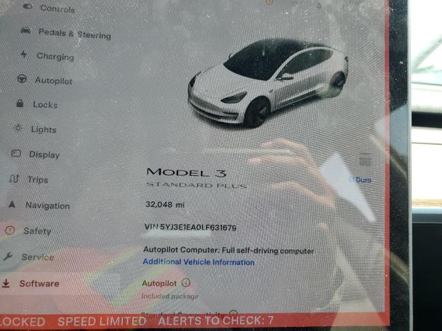Photo 9 from auction – 2020 TESLA MODEL 3 with VIN 5YJ3E1EA0LF631679