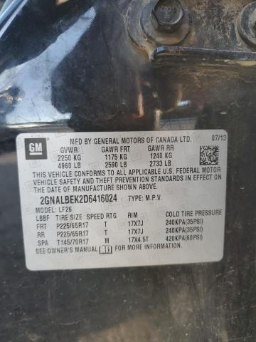 Photo 14 from auction – 2013 CHEVROLET EQUINOX LS with VIN 2GNALBEK2D6416024