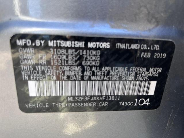 Photo 10 from auction – 2019 MITSUBISHI MIRAGE G4 with VIN ML32F3FJXKHF13811