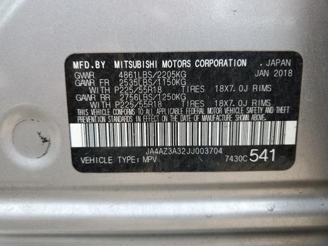 Photo 14 from auction – 2018 MITSUBISHI OUTLANDER with VIN JA4AZ3A32JJ003704