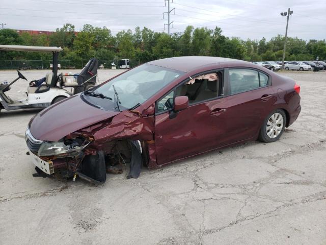 HONDA CIVIC LX 2012 with VIN 19XFB2F56CE061531 - Photo from auction