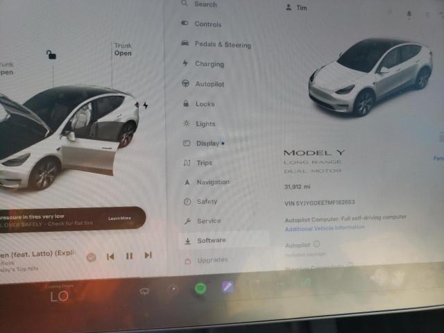 Photo 9 from auction – 2021 TESLA MODEL Y with VIN 5YJYGDEE7MF182653