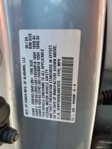 Photo 14 from auction – 2020 HONDA PILOT EXL with VIN 5FNYF6H59LB051975