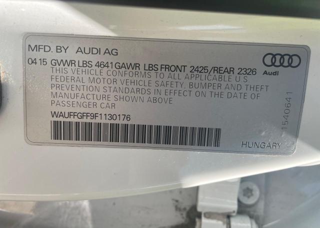Photo 10 from auction – 2015 AUDI S3 PRESTIG with VIN WAUFFGFF9F1130176
