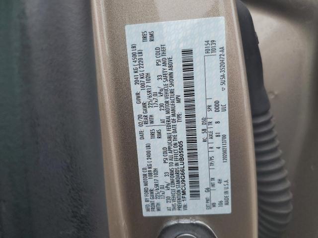 Photo 14 from auction – 2020 FORD ESCAPE SE with VIN 1FMCU9G66LUB05005