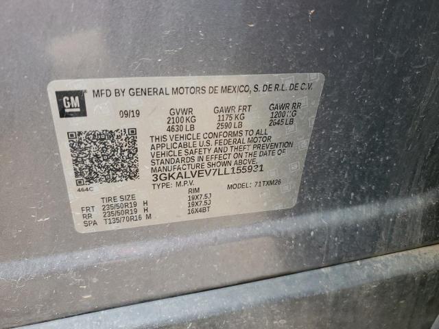 Photo 14 from auction – 2020 GMC TERRAIN SL with VIN 3GKALVEV7LL155931