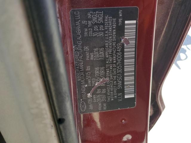 Photo 14 from auction – 2007 HYUNDAI SANTA FE G with VIN 5NMSG13D57H006489
