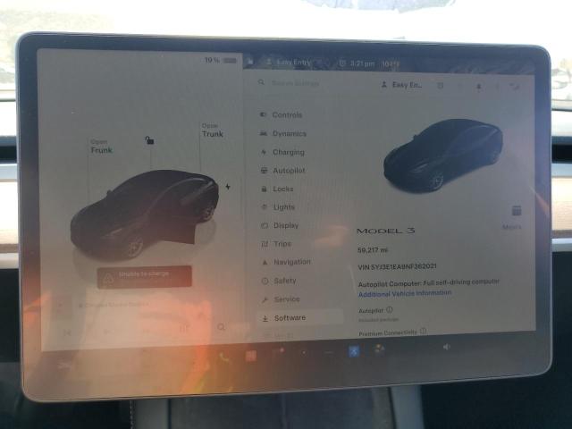Photo 9 from auction – 2022 TESLA MODEL 3 with VIN 5YJ3E1EA9NF362021