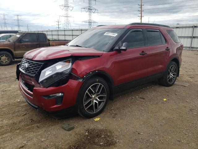 FORD EXPLORER S 2019 with VIN 1FM5K8GT7KGB35822 - Photo from auction