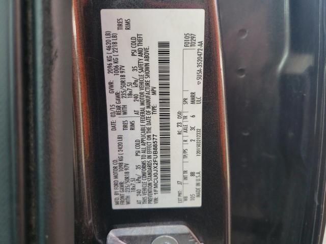 Photo 14 from auction – 2015 FORD ESCAPE TIT with VIN 1FMCU0JX2FUB88577