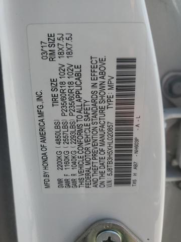 Photo 14 from auction – 2017 ACURA RDX TECHNO with VIN 5J8TB3H5XHL020857