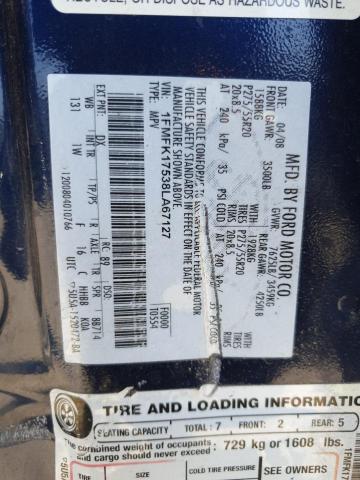 Photo 14 from auction – 2008 FORD EXPEDITION with VIN 1FMFK17538LA67127