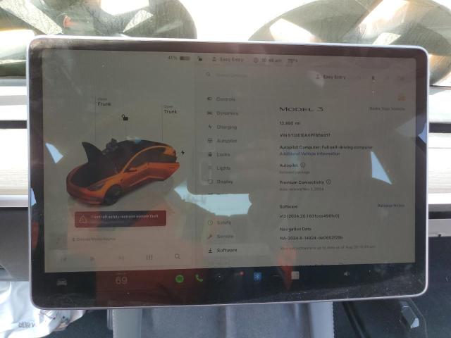 Photo 9 from auction – 2023 TESLA MODEL 3 with VIN 5YJ3E1EAXPF659317